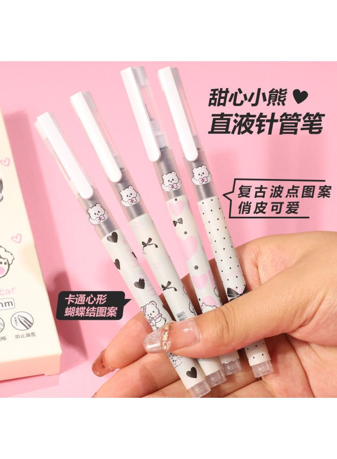 HELPS Creative Cartoon Straight Liquid Ball Pen For Students, Quick-drying, Cute And Good-looking 0.5mm Large-capacity Brush Question Gel Pen - Image 3