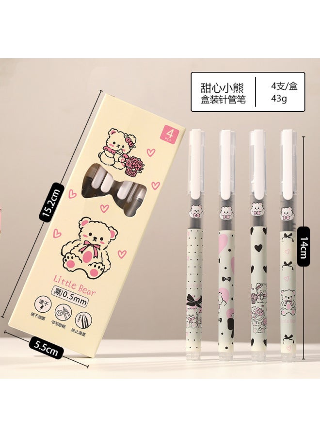 HELPS Creative Cartoon Straight Liquid Ball Pen For Students, Quick-drying, Cute And Good-looking 0.5mm Large-capacity Brush Question Gel Pen - Image 1