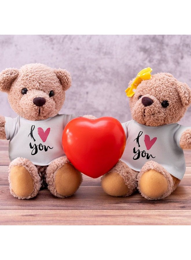 Skylety 6 قطع من تي شيرت أساسي على شكل دب، تي شيرت كلاسيكي على شكل حيوان محشو، تي شيرت على شكل دب محشو، تي شيرت برقبة دائرية، ملابس دب لدمية الدببة المحشوة مقاس 14 18 بوصة (أبيض) - Image 5