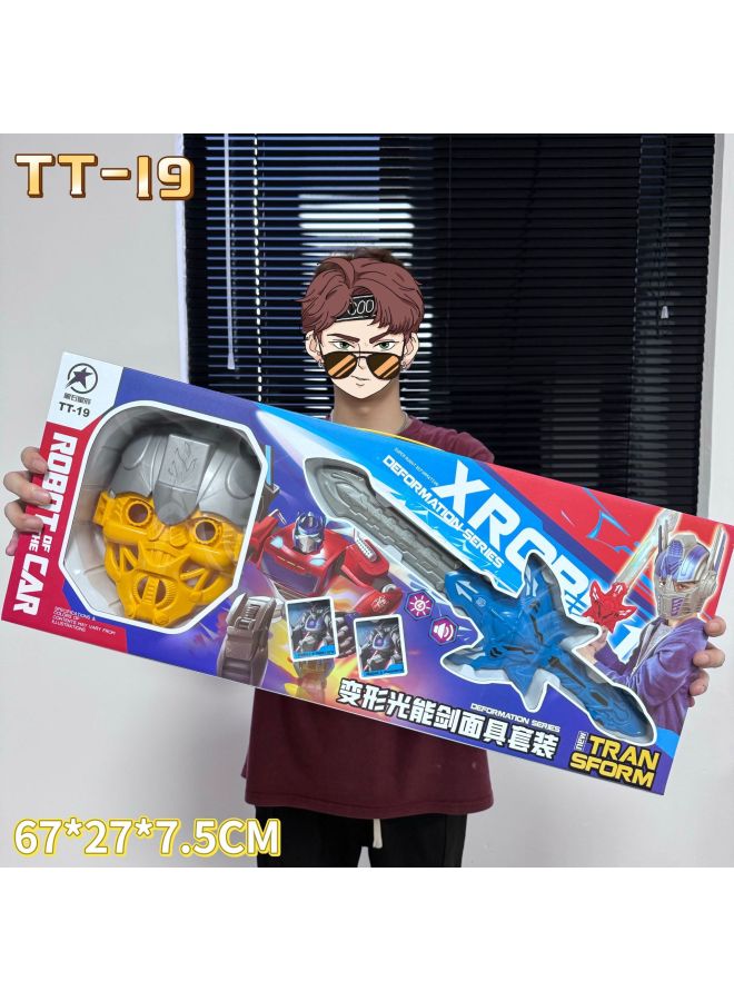 Super Large Gift Box Deformation Robot King Kong Suit Interest Training Course Organization Gift Mask Toy Night Market Wholesale-Color:91832 Machine-changing War Alliance (two Random Ones) - Image 3