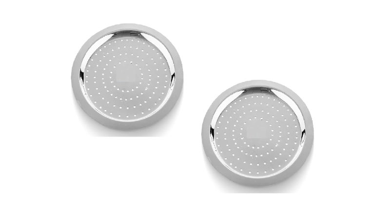 Damurhu Stainless Steel Hole Lid s | | Lid Covers for Utensils | Milk Cover Plate| Steel Jali Plate | Essential Set for Kitchen | Size -14 Set of 2 (Dia - Height - 0.5 cm, Lenth - 22 cm, Width -17 cm - Image 1
