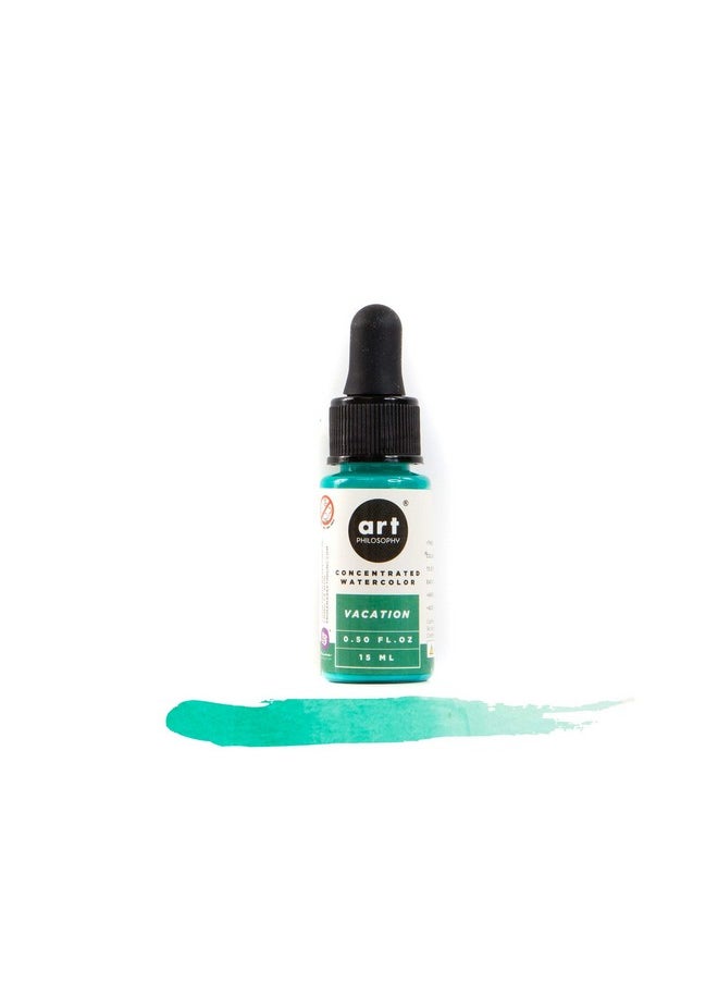 Art Philosophy - Concentrate Watercolor 0.5 Fl.Oz Vacation 655350633769 Watercolor Liquid Watercolor Liquid - Image 1