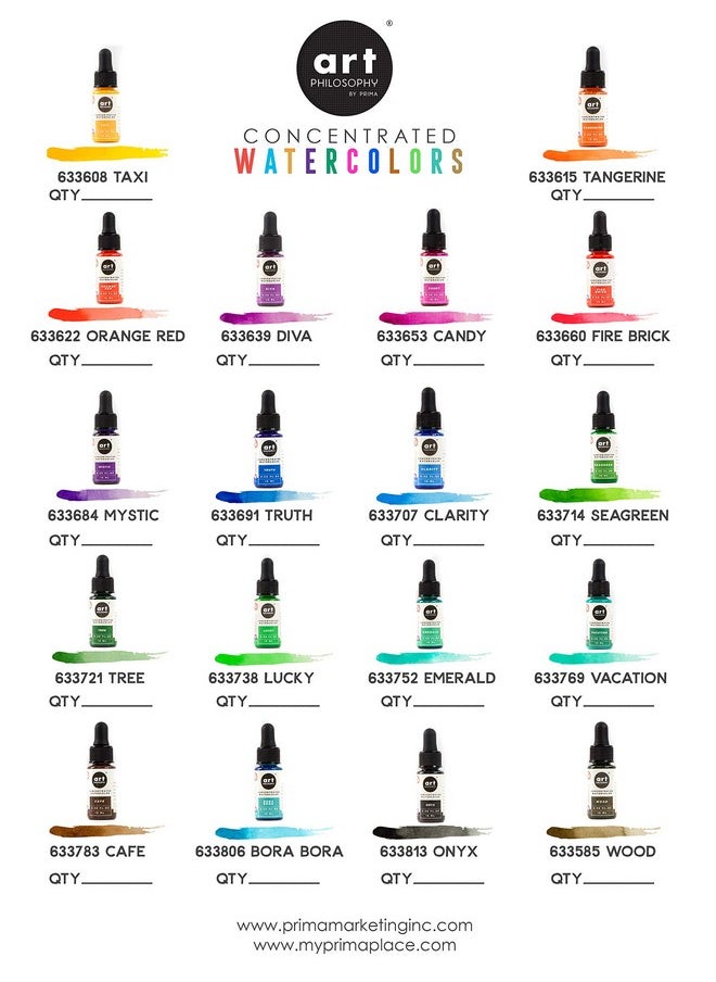 Art Philosophy - Concentrate Watercolor 0.5 Fl.Oz Vacation 655350633769 Watercolor Liquid Watercolor Liquid - Image 1