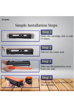 ECARES ECARES® 203A Compatible Toner Cartridge CF543A  Use for Color Laserjet M254dw M254nw MFP M280 M280nw M281cdw M281fdn M281fdw Printer (Margenta)  - Image 4