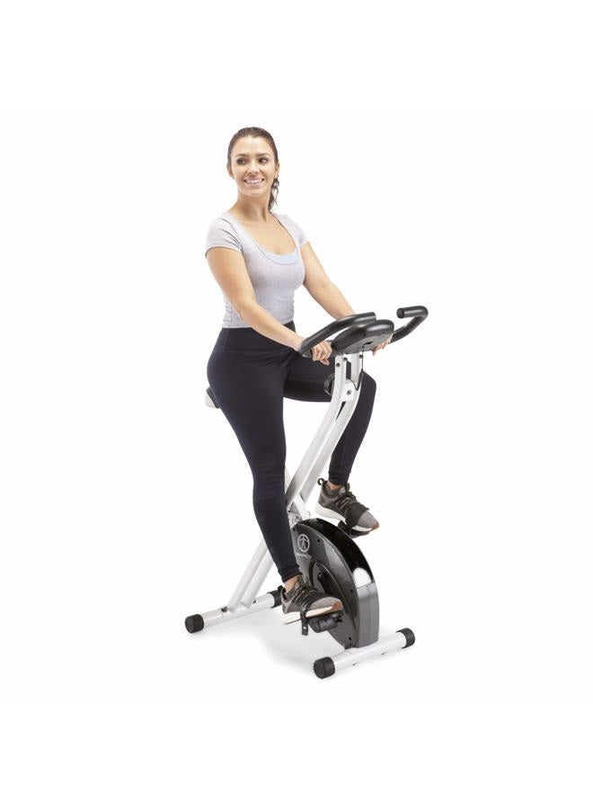 Marcy Foldable Exercise Bike with Adjustable Resistance for Cardio Workout and Strength Training NS-652 - Image 1
