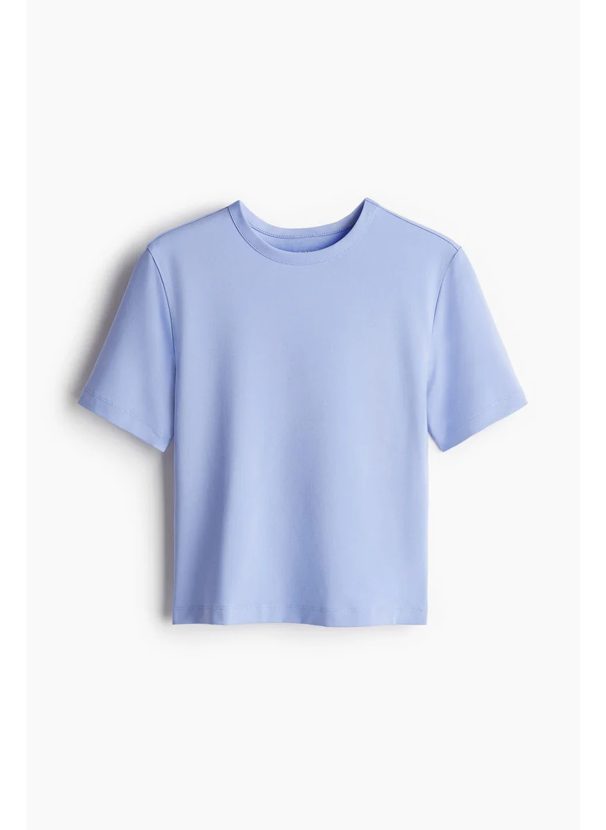 H&M Cropped Sports Top In Drymove™