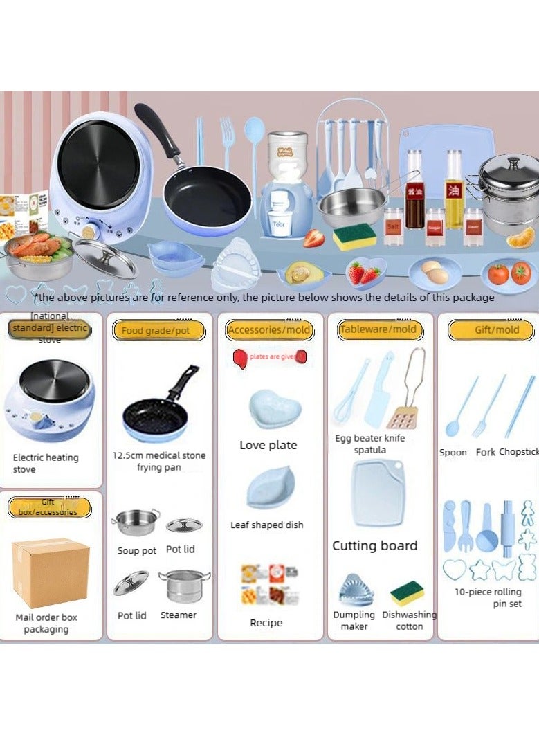 I LOVE KIDS Real Cooking Kitchen Toy Set,26 PCS Mini Electric Cooking Set,Gifts For Kids 4 Years+ - Image 3