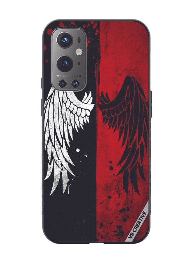 VR CREATIVE غطاء حماية لهاتف OnePlus 9 Pro بتصميم أجنحة متعدد الألوان - Image 1