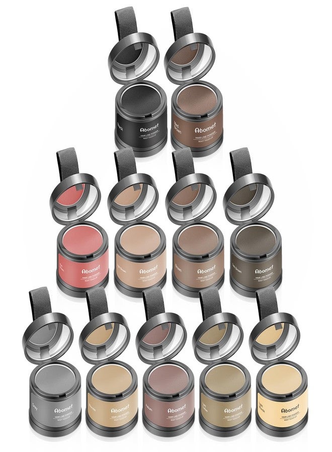 Abomet Root Touch Up Instantly Gray Hair Coverage Hairline Powder for Women & Men, Medium Brown for Concealing Hair Loss & Thinning Hair - Image 5