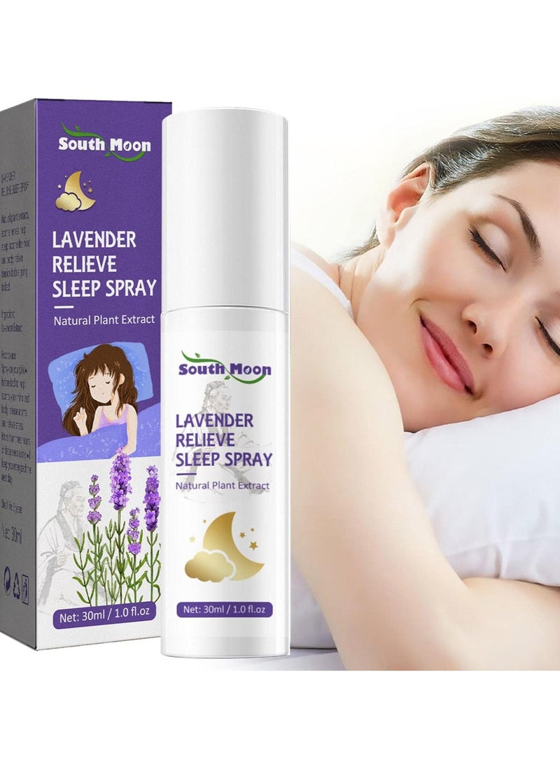SOUTH MOON - Sleeping Pillow Mist - 30ml Lavender Sleep Spray Provides Rest and Relaxation | Lavender Pillow Mist CREATES a Highly Relaxing Atmosphere to Help You Feel - Image 1