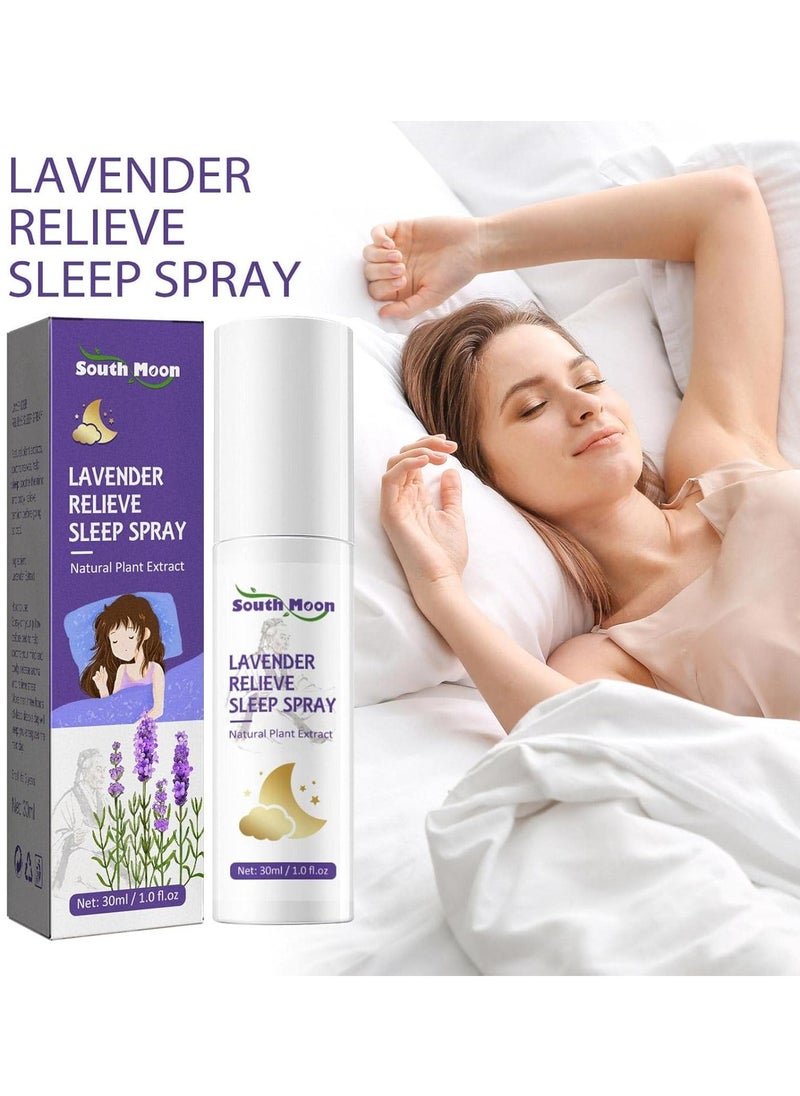 SOUTH MOON - Sleeping Pillow Mist - 30ml Lavender Sleep Spray Provides Rest and Relaxation | Lavender Pillow Mist CREATES a Highly Relaxing Atmosphere to Help You Feel - Image 1