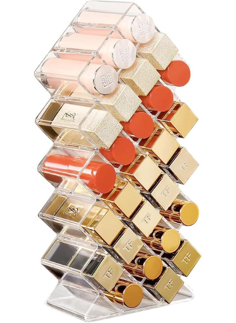 ORiTi Lipstick older Organizer Stackable Fish Shape Lipstick Tower Lip Gloss Storage Stand Perect for Lipgloss Organizer Makeup l - Image 1