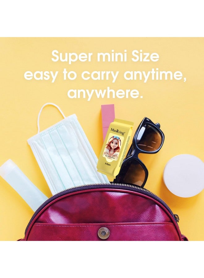 Masking super mini SPF 20 PA++ UV, UVA & UVB protection sunscreen no white cast wipes for toned & glowing skin (10 Pack) - Image 5