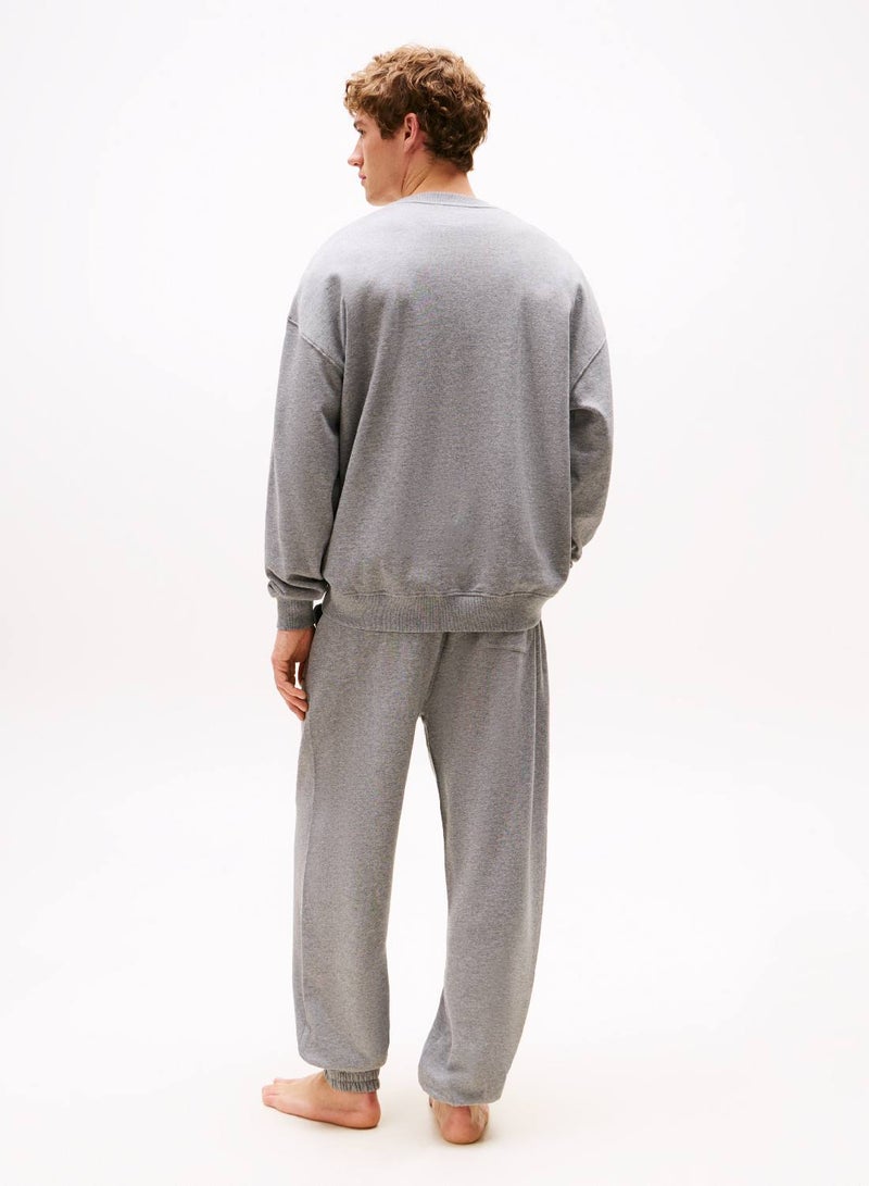 TOMMY HILFIGER TH Original Tonal Logo Lounge Sweatshirt - Image 2