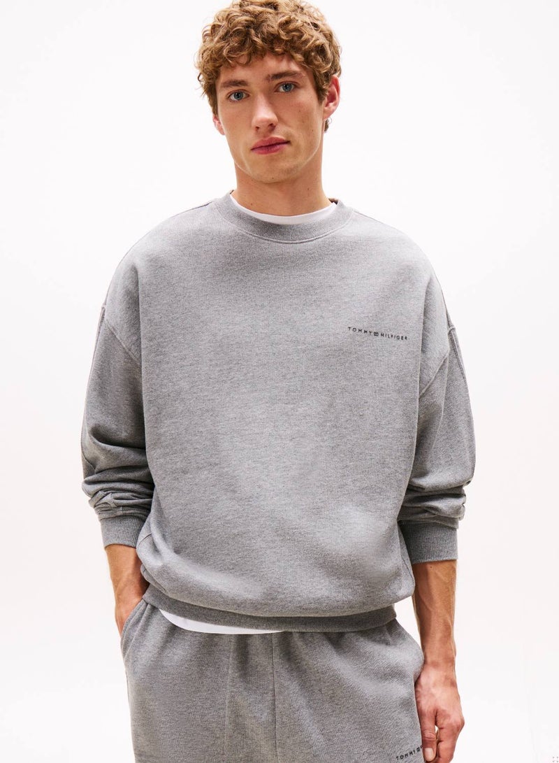 TOMMY HILFIGER TH Original Tonal Logo Lounge Sweatshirt - Image 1