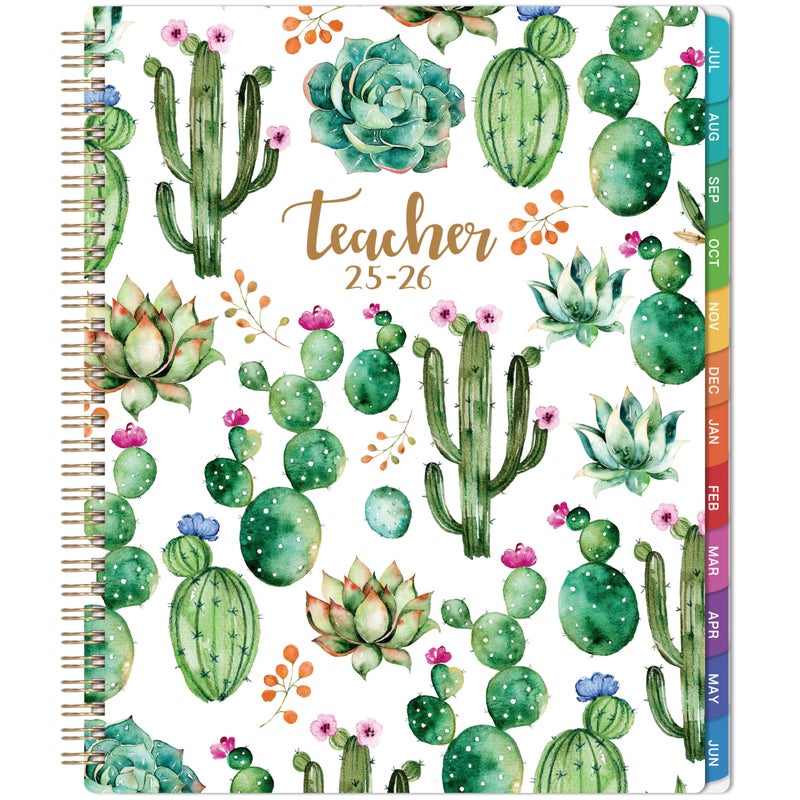 MaaIbok 2025-2026 Teacher Planner - Lesson Planner 2025-2026 from Jul 2025 - Jun 2026, 8.5'' x 11'', Lesson Plan Book, Weekly & Monthly Calendarr with Quotes - Image 1