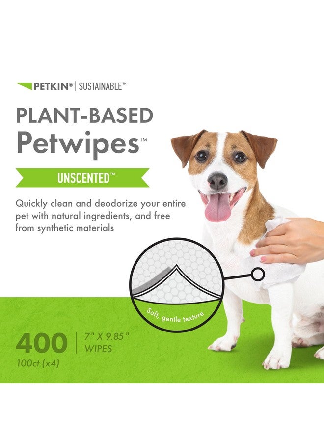 بيتكين مناديل بيتكين النباتية للحيوانات الأليفة، 100 منديل، عبوة من 4 قطع - مناديل كبيرة وسميكة، مستدامة، بيولوجية، للكلاب والقطط - للوجه، والكفوف، والأذنين، والجسم، ومنطقة العين - تنظف وترطب بوعي - بدون رائحة - Image 2