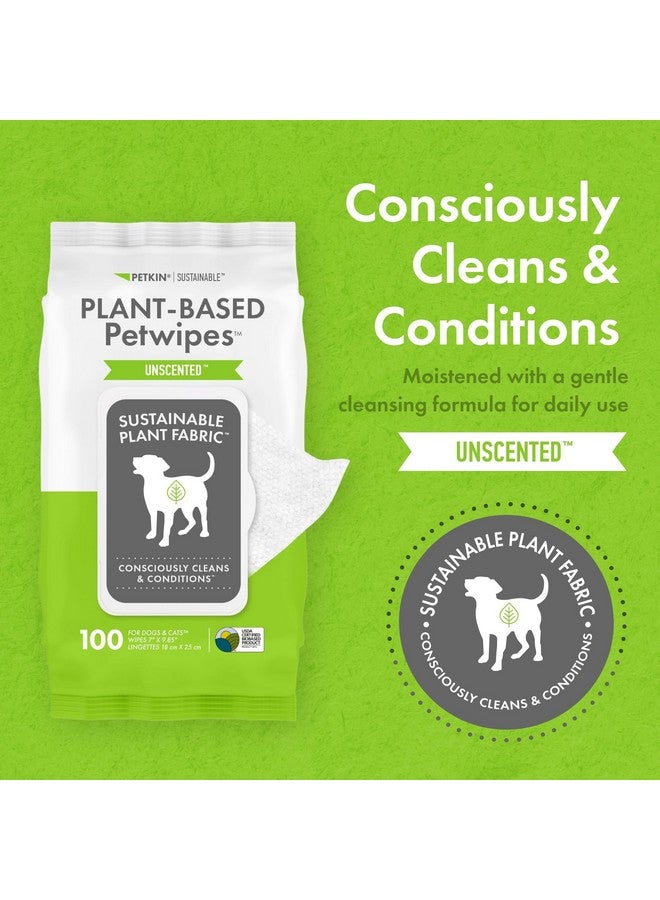 بيتكين مناديل بيتكين النباتية للحيوانات الأليفة، 100 منديل، عبوة من 4 قطع - مناديل كبيرة وسميكة، مستدامة، بيولوجية، للكلاب والقطط - للوجه، والكفوف، والأذنين، والجسم، ومنطقة العين - تنظف وترطب بوعي - بدون رائحة - Image 4