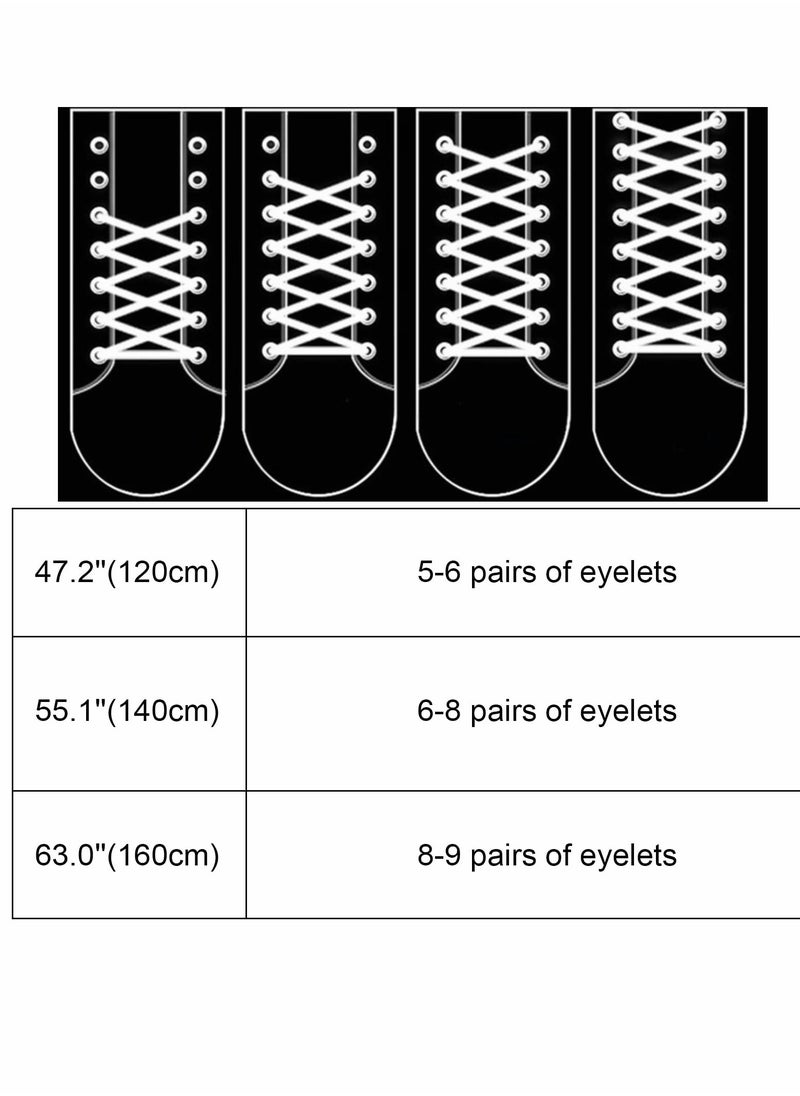 Excefore - Tie Dye Shoelaces, 9 Pairs Gradient Colors Shoe Laces in for Air Force 1 AJ 1 - Image 1