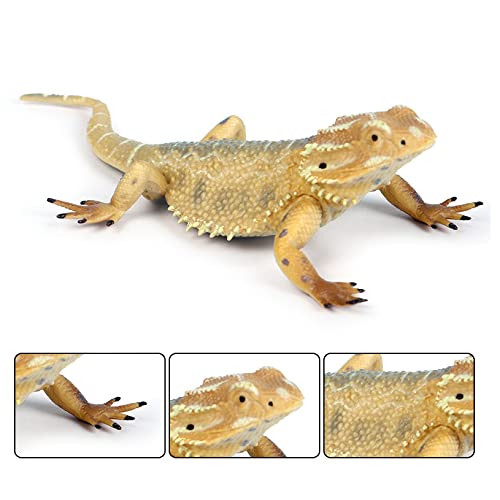 Rich Boxer 5'' Lizard Figurine Bearded Dragon Animal Figurine Plastic Lizard Reptile Model for Home Garden Decoration - Image 3