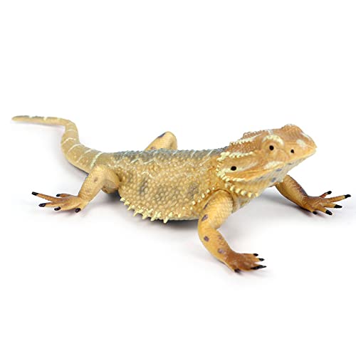 Rich Boxer 5'' Lizard Figurine Bearded Dragon Animal Figurine Plastic Lizard Reptile Model for Home Garden Decoration - Image 1