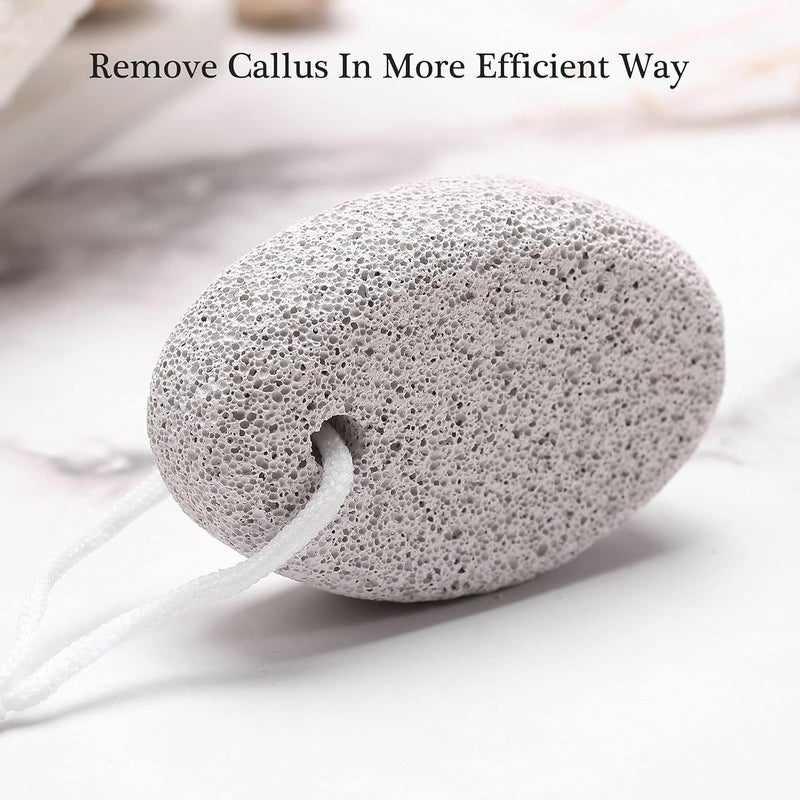 HOOMBOOM 2PCS Natural Pumice Stone for Feet, Lava Pedicure Tools Hard Skin Callus Remover for Men/Women Feet and Hands - Natural Foot File Exfoliation to Remove Dead Skin - Image 5