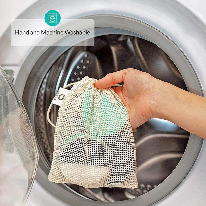 ODOXIA Reusable Makeup Remover Pads | Eco Friendly & Zero Waste Cotton Rounds | Beauty Products | 15 Natural & Organic Face Pads with Laundry Bag | Soft for All Skin Types | Bamboo Wipes for Facial Cleansing - Image 5