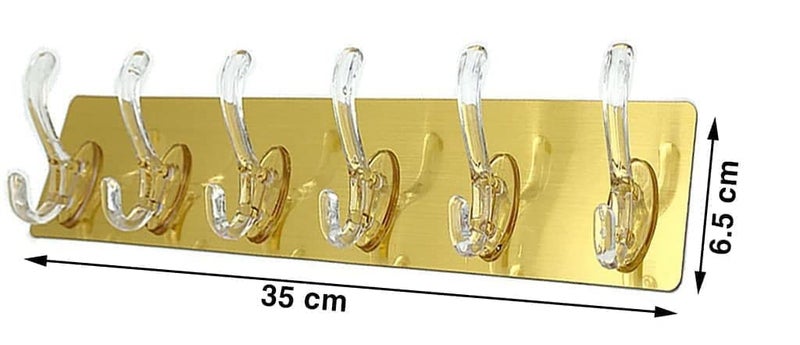 SOJITRA SOJITRA Self Adhesive Heavy Duty Plastic Hooks for Hanging Strong Sticker Sticky Wall Mounted Hanger for Home Kitchen Bathroom Key Hanger Frame Holder Pack of 1  - Image 5