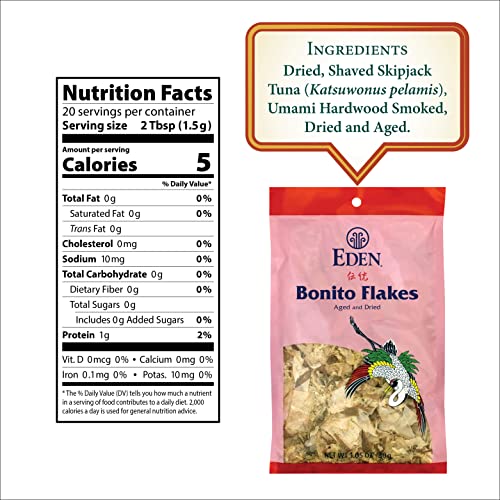 Eden Japanese Bonito Flakes Shaved Skipjack Tuna Katsuobushi  Traditionally Aged and Dried Hardwood Smoked Make Dashi and Miso Soup 105 oz - Image 5
