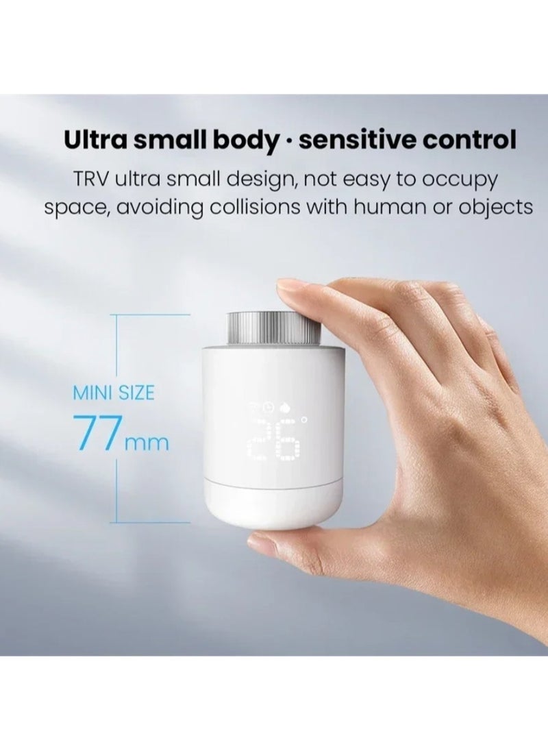 Tuya Zigbee Thermostatic Radiator Valves Intelligent Wireless Mobilephone App Control Home Heating Thermostat Temperature Controller Radiator Thermostat Compatible with Alexa Google Home