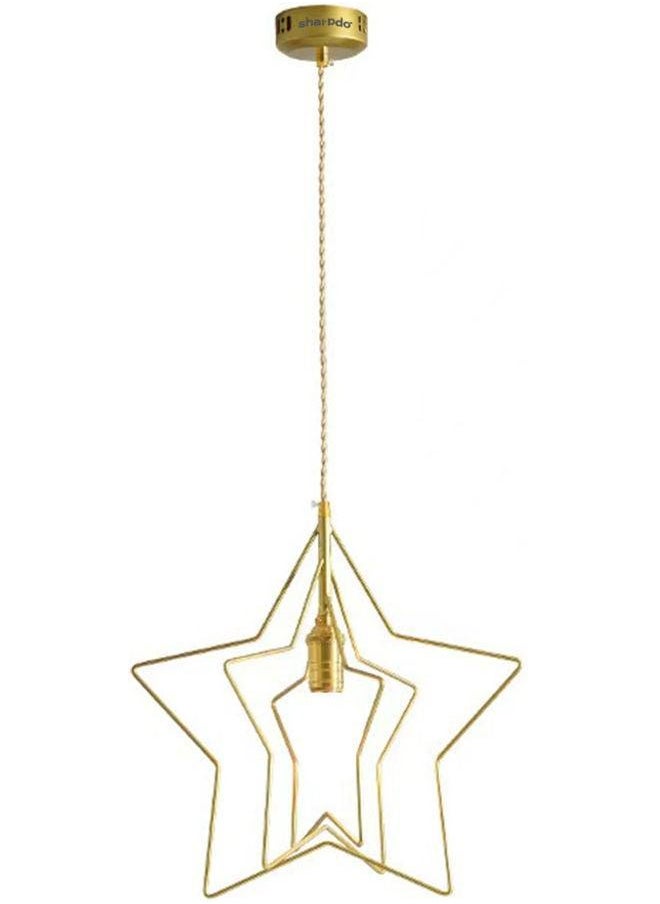 Generic - Vintage Simple Star Chandelier( Bulb Not Included) Gold 152x10x28cm - Image 1