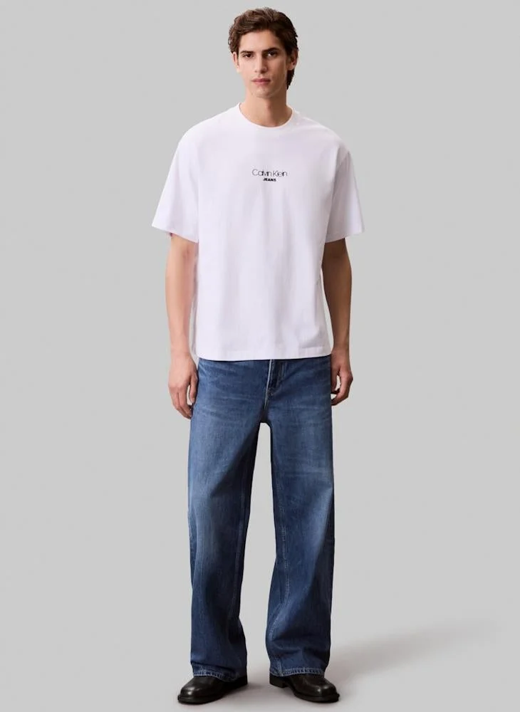 Calvin Klein Jeans  Relaxed Fit Logo Graphic T-Shirt for Men | Best Price UAE