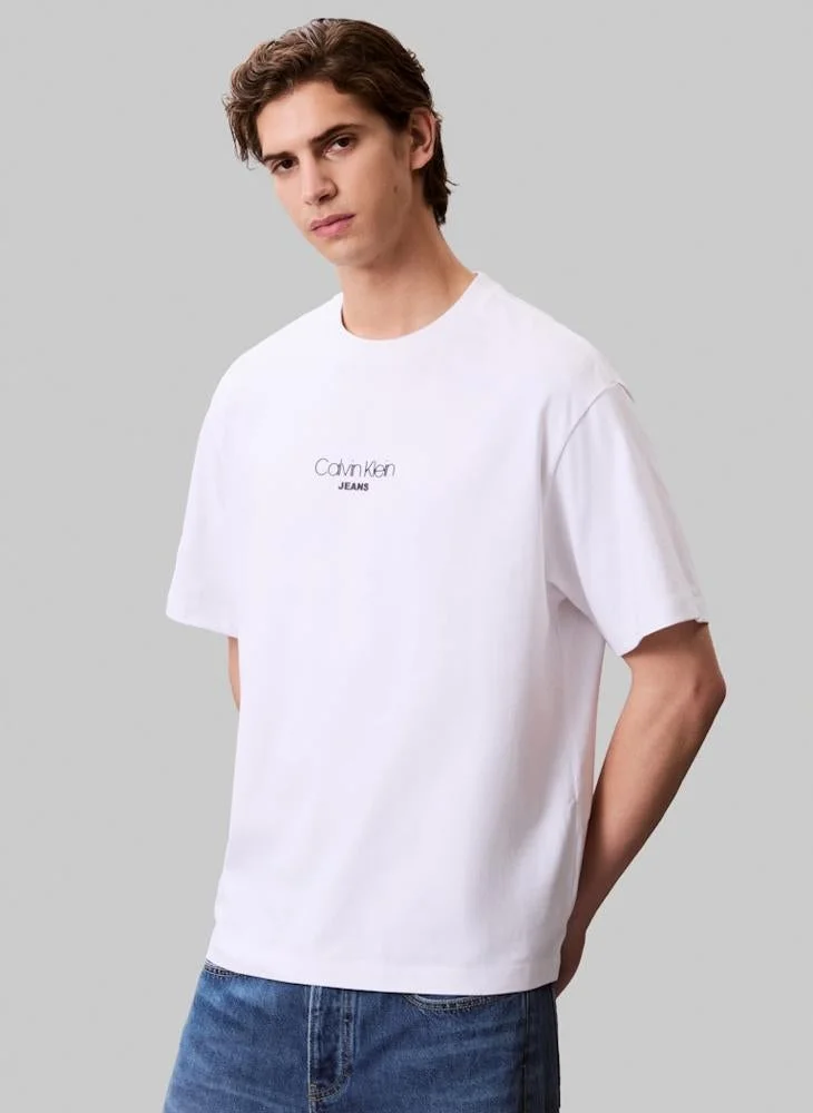 Calvin Klein Jeans  Relaxed Fit Logo Graphic T-Shirt for Men | Best Price UAE