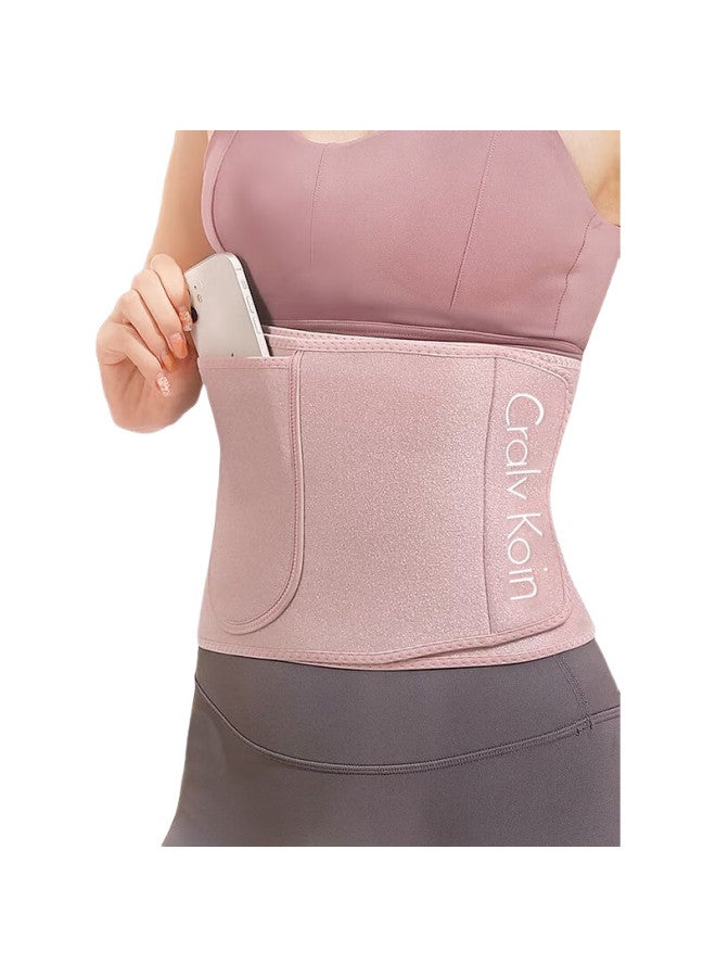 Cralvkoin Brand Sweat-Inducing Fat-Burning Waist Belt, Fitness Waist Trainer, Weight Loss, Summer Waist Support, Deep Squat, Belly Fat Reduction, Body Shaping For Women - Image 1