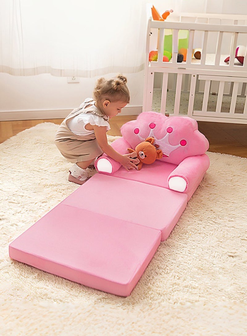 EzzySo Kids Sofa Chair 2-in-1 Convertible Kids Sofa Bed with High Elastic Sponge for Kids - Image 3