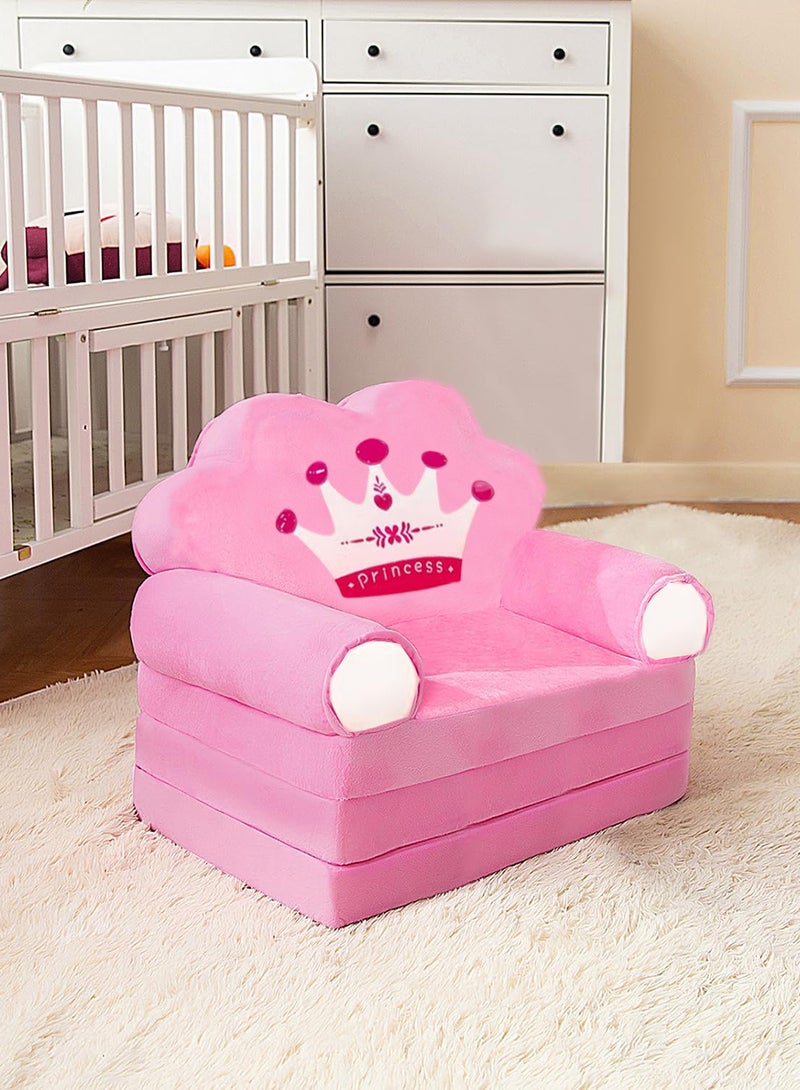 EzzySo Kids Sofa Chair 2-in-1 Convertible Kids Sofa Bed with High Elastic Sponge for Kids - Image 4