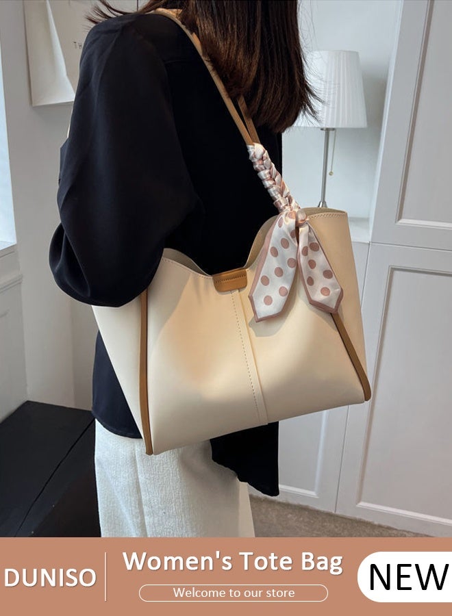 DUNISO Women's Shoulder Tote Bag Leather Handbag For Women Retro Large Capacity Messenger Fashionable Travel Hand Bag - Image 1