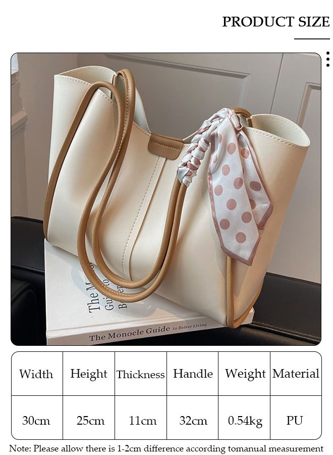 DUNISO Women's Shoulder Tote Bag Leather Handbag For Women Retro Large Capacity Messenger Fashionable Travel Hand Bag - Image 3