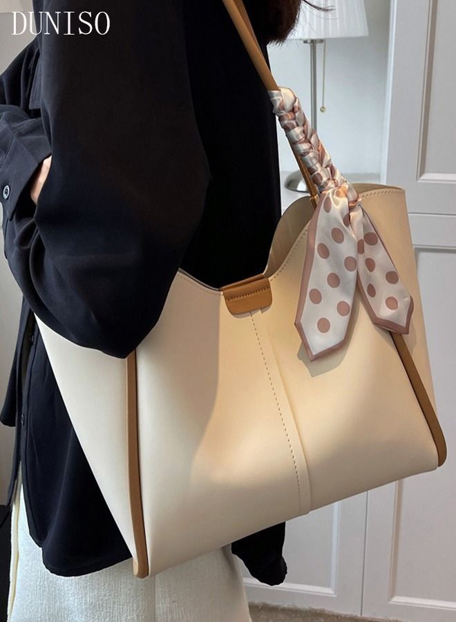 DUNISO Women's Shoulder Tote Bag Leather Handbag For Women Retro Large Capacity Messenger Fashionable Travel Hand Bag  - Image 1