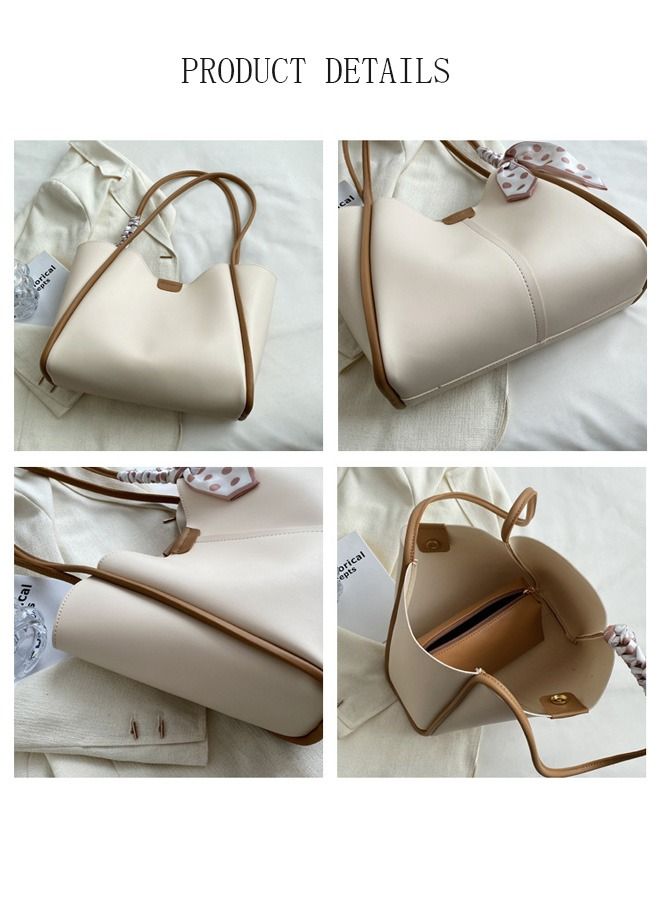 DUNISO Women's Shoulder Tote Bag Leather Handbag For Women Retro Large Capacity Messenger Fashionable Travel Hand Bag  - Image 4