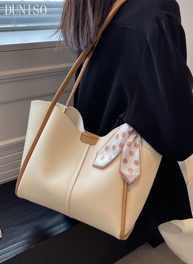 DUNISO Women's Shoulder Tote Bag Leather Handbag For Women Retro Large Capacity Messenger Fashionable Travel Hand Bag  - Image 2
