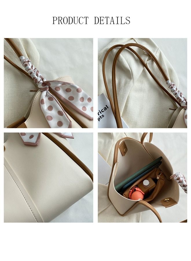 DUNISO Women's Shoulder Tote Bag Leather Handbag For Women Retro Large Capacity Messenger Fashionable Travel Hand Bag  - Image 3