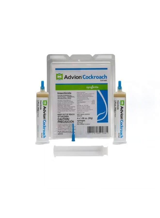 أدفيون جل قاتل الصراصير (1 أنبوب + 1 مكبس + 1 طرف) متعدد الألوان 30 جرام متعدد الألوان 30جرام  ( عبوه من حبتين ) قطعتين 1+1 - Image 1