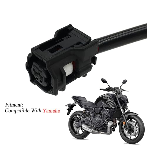 SPNUVR 2Pcs 6.69" Motorcycle Light Line Compatible with YAMAHA MT03 MT07 MT09 MT10 Tracer 7 Gt Xsr 700 Yzf R1 R6 R7 Turn Signals Connector Semaphore Adapter Blinker Indicators Wire Plug - Image 2