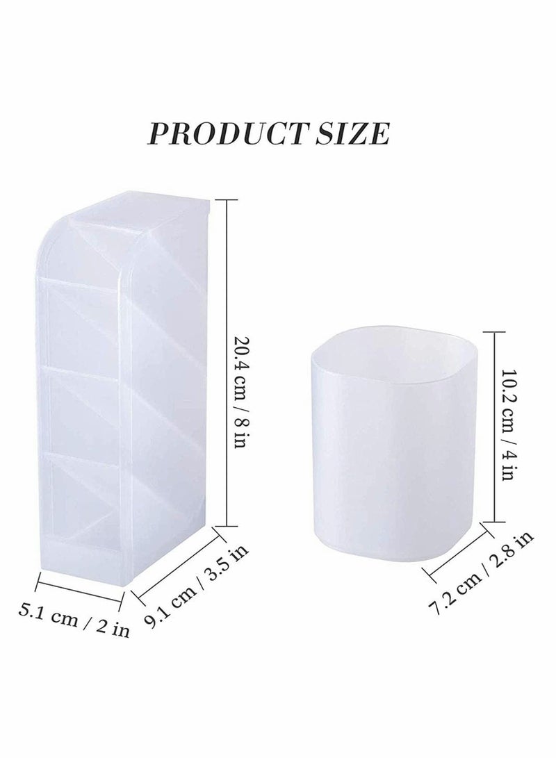 SYOSI Pen Holder Box, Desk Pen Pot, Pencil Holder, Pen Organizer Storage, Kids School Stationary Organiser Home Craft Supplies Pot For Office, School, Home, Eid Ramadan Decoration, Home Supplies - Image 5