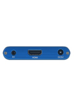 Quanzhi F10 HDMI mini HD hard disk player 1080p MKV USB SD video advertising player Blue-European gauge power supply