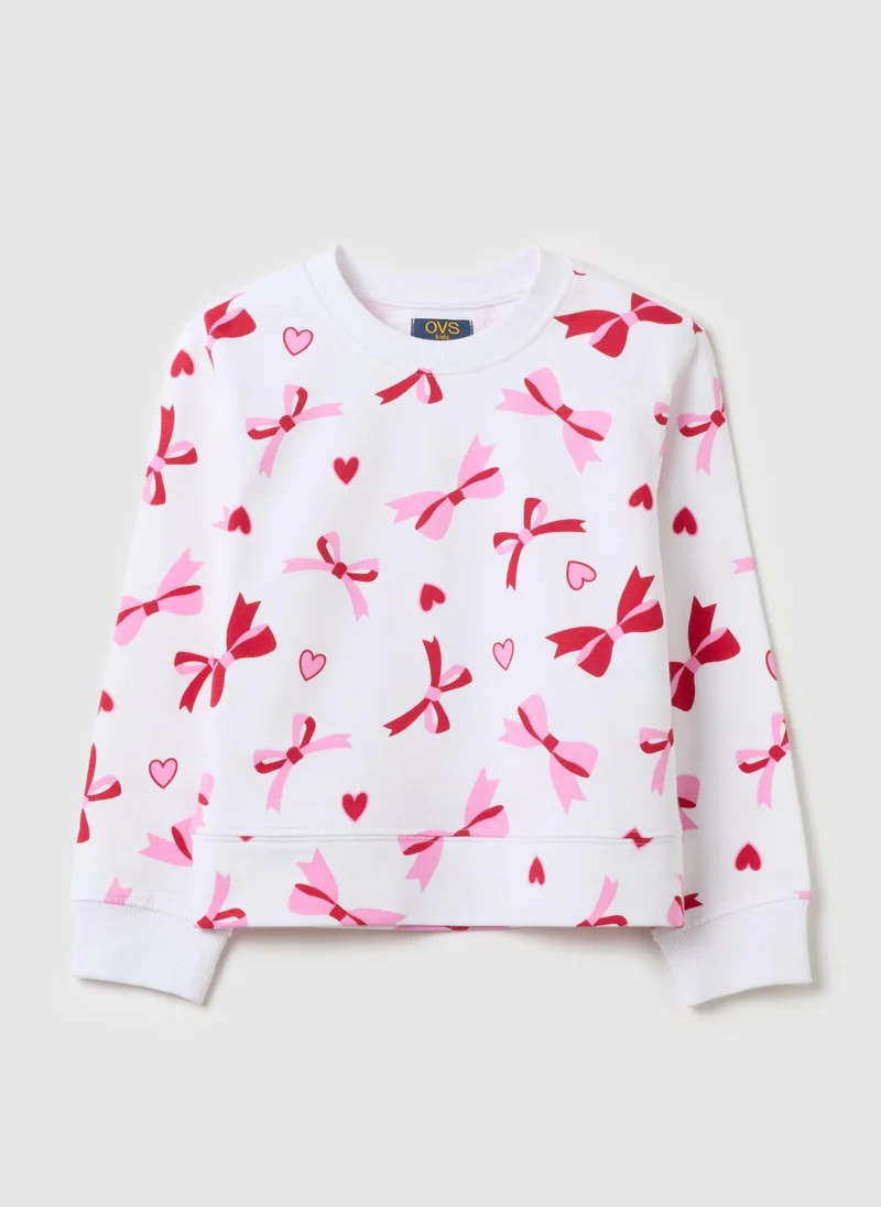 او في اس French Terry Sweatshirt With Print