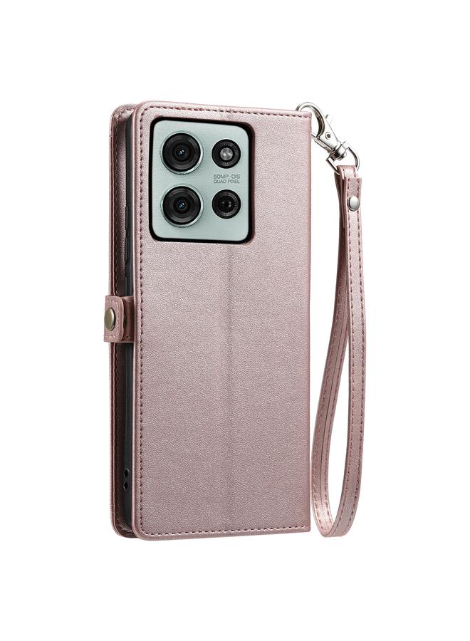 اس-توب جراب لهاتف Motorola Moto G75 5G، جراب جلدي متعدد الفتحات للبطاقات مع حبل تعليق - Image 3