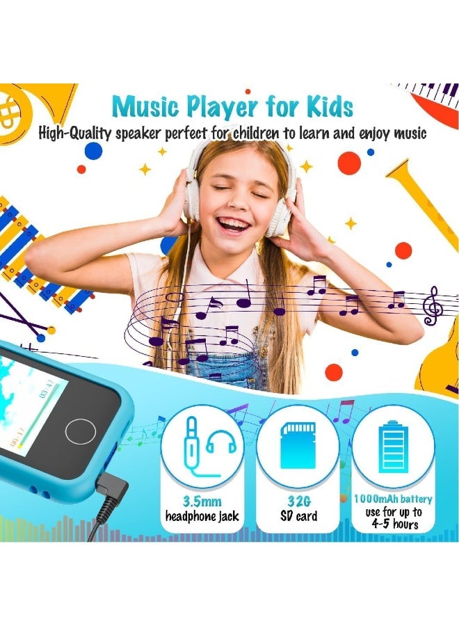 xppier Kids Smart Phone mobile, Mini Phone for Kids with Camera, Games, Educational Toy for Girls boys 3+ Years Old and toddler, Small Phones for Kids, Gift for Birthday or Learning - Image 2
