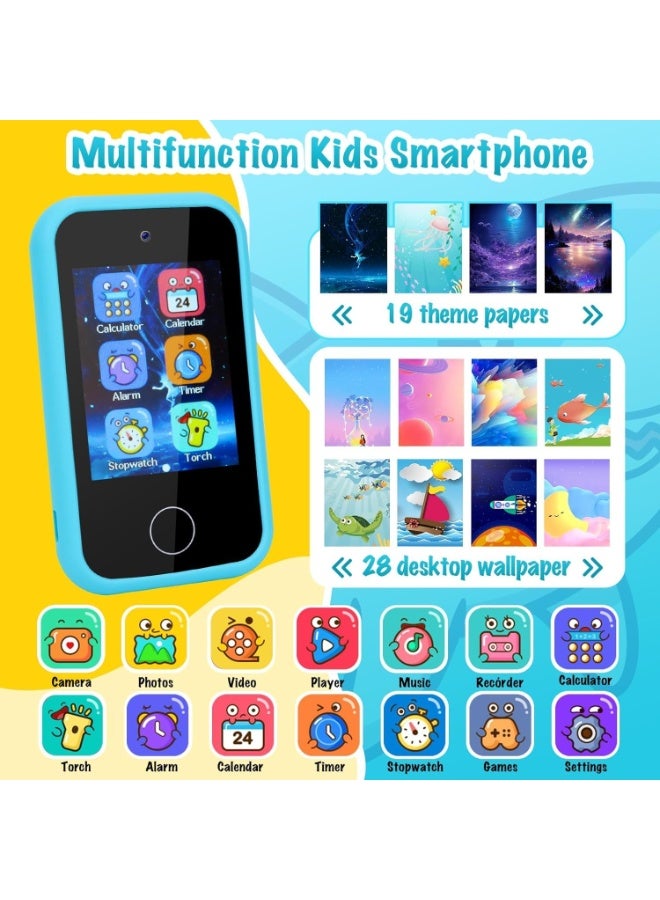 xppier Kids Smart Phone mobile, Mini Phone for Kids with Camera, Games, Educational Toy for Girls boys 3+ Years Old and toddler, Small Phones for Kids, Gift for Birthday or Learning - Image 3